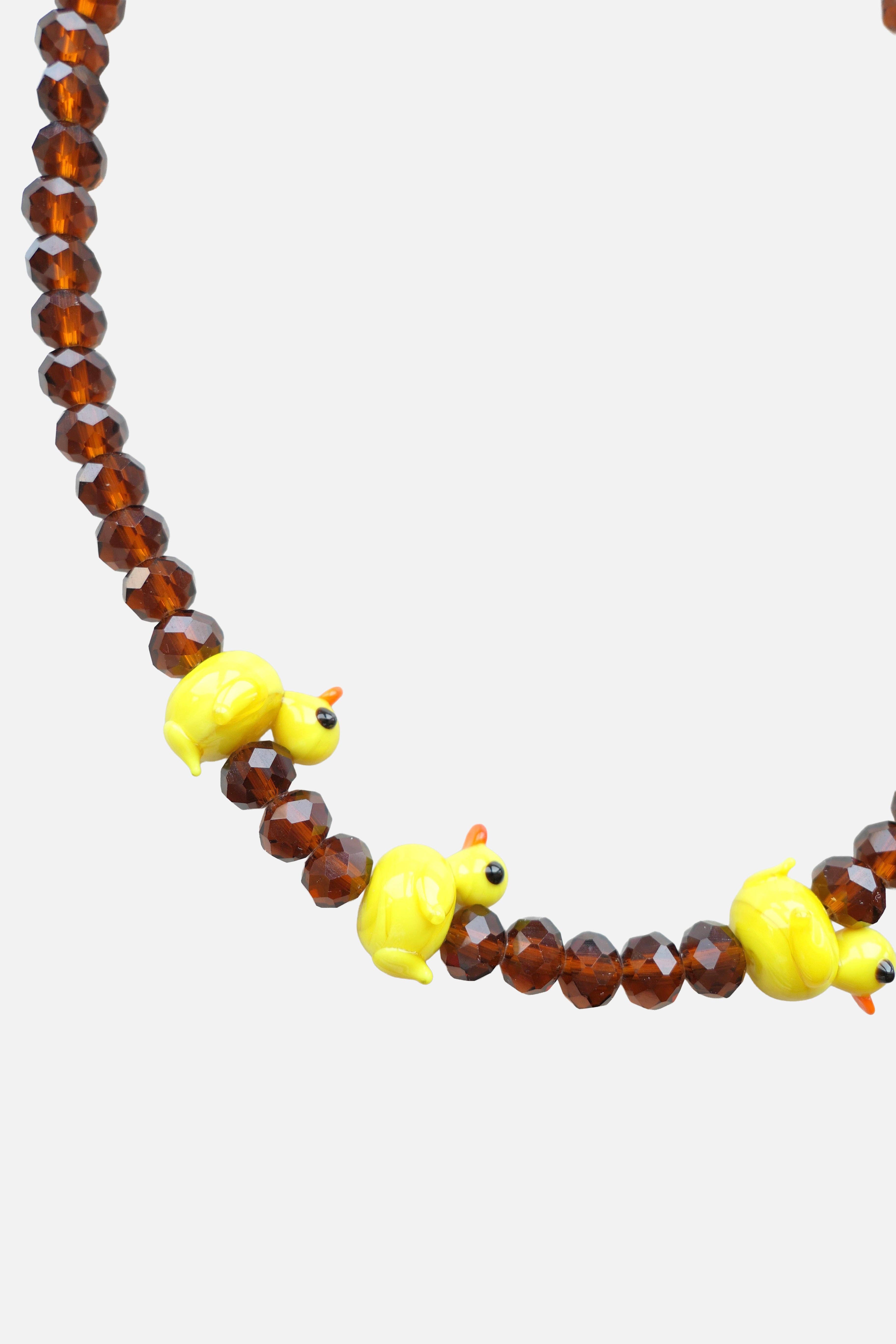 Le Club Olive - Wholesale Beaded/Pearl Necklace - 3 Patos & Missangas Castanhas0