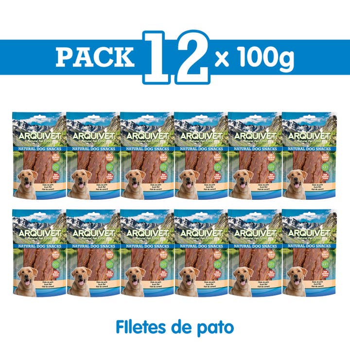 ARQUIVET, S.L.U. - Wholesale Pet Treats - Dog - Pack of 12 Units Duck Fillet 100 G4