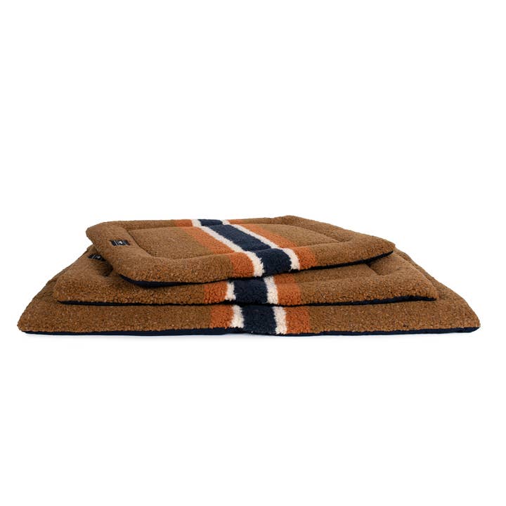 Carolina Pet Company - Wholesale Pet Bed - Dog - Shinola Pet Brown Rectangular Comfort Cushion Padded Dog Bed