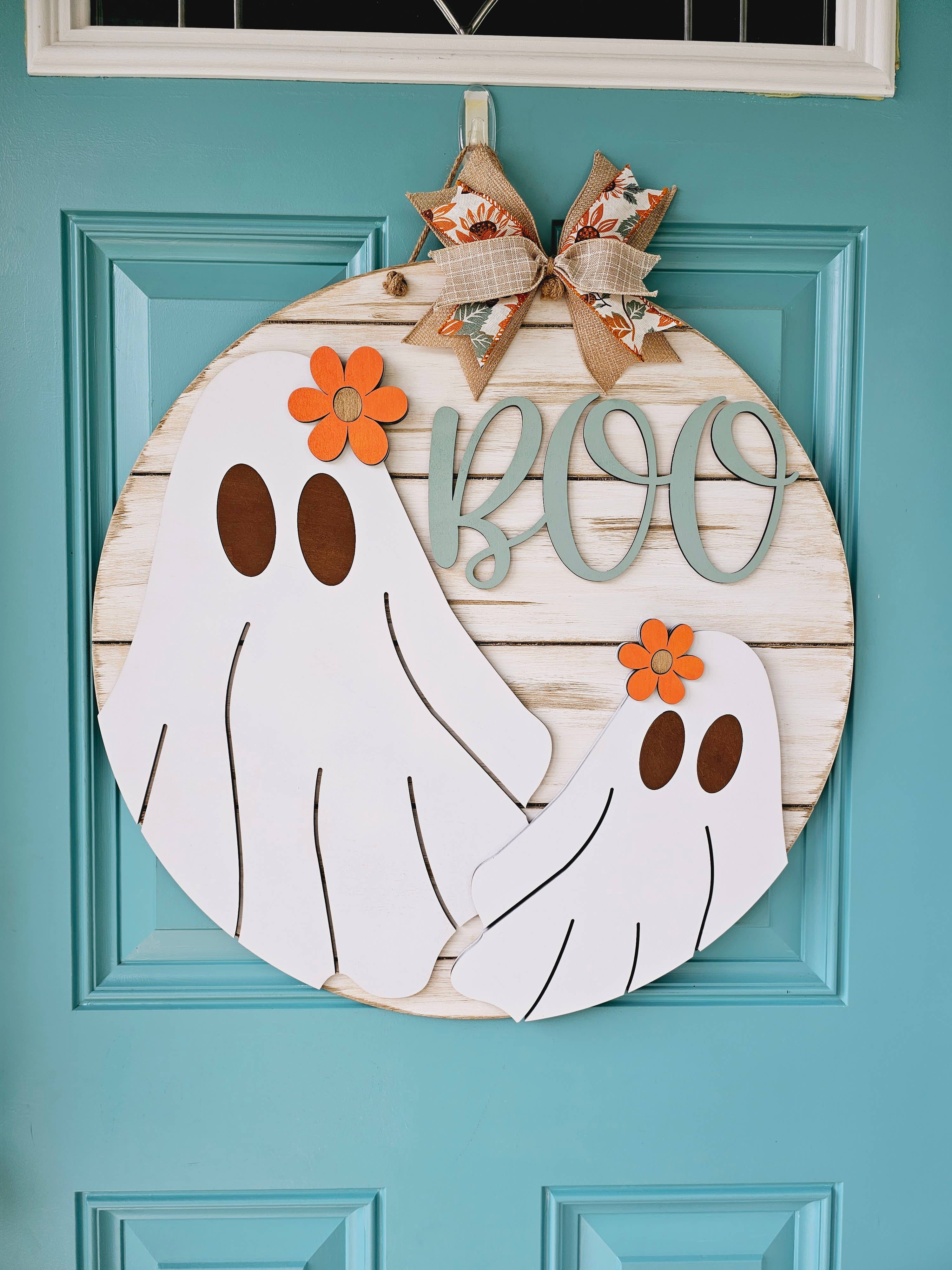 Teal Moon Creations - Wholesale DIY Craft Kit - DIY Retro Flower Ghost Door Hanger4