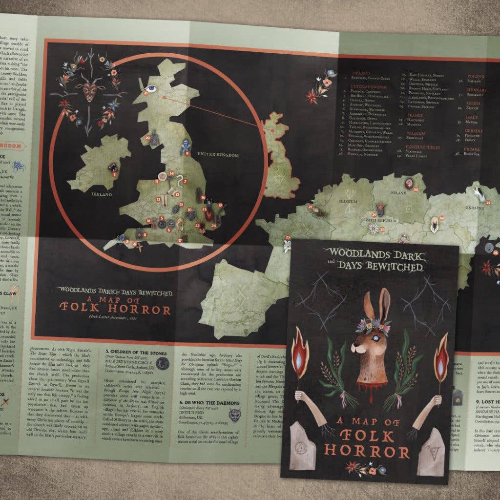 Herb Lester Associates – wholesale Map – Woodlands Dark and Days Bewitched - England Horror Map3