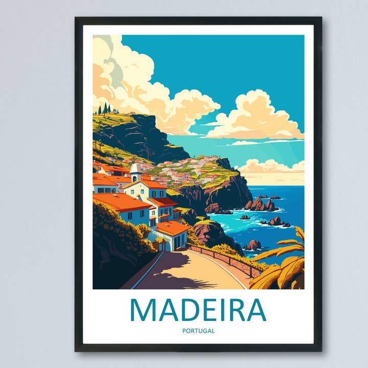 Cartel de Viaje de Madeira, Portugal para venta al por mayor de TravelzonaArt