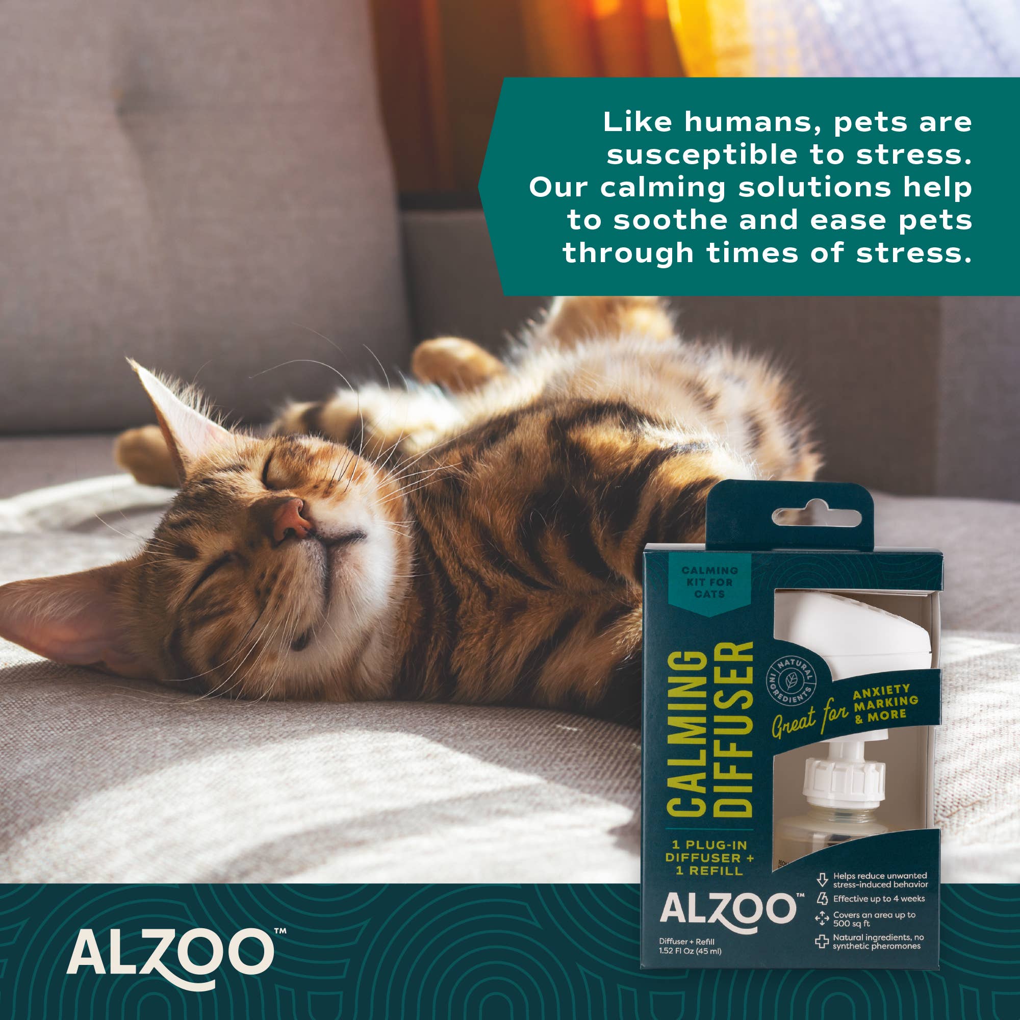 ALZOO - Wholesale Pet Deodorizing Spray - ALZOO Plant-Based Calming Plug-in Diffuser Kit - Cat7