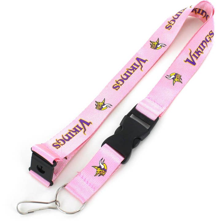 Aminco USA - Wholesale Lanyard - Unisex - NFL Minnesota Vikings Team Lanyard, Pink