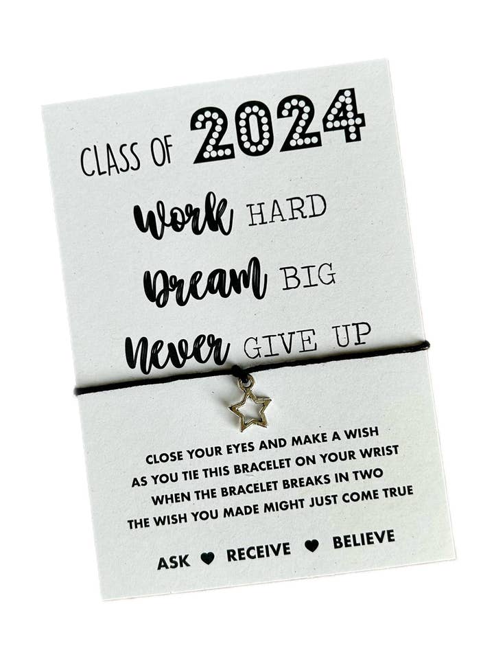 Class of 2024 Wish Bracelet for wholesale by Mermaid Marys