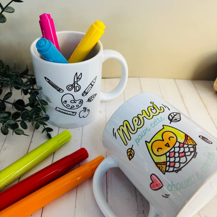 Malbecher – Geschenk für Lehrerin – Danke für ein tolles Jahr für den Großhandel von La vie en magenta