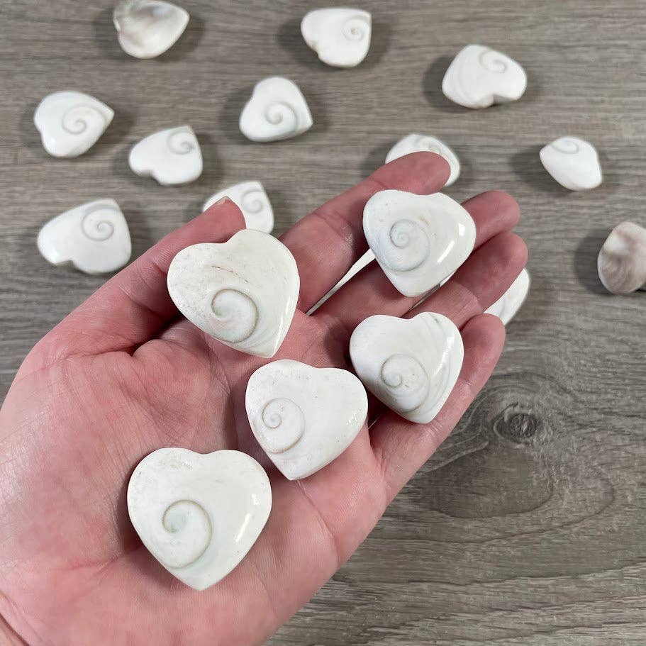 Keystone Crystals - Wholesale Spiritual Stone/Crystal - Shiva Eye Shell Heart – Metaphysical Decor & Gift Item1