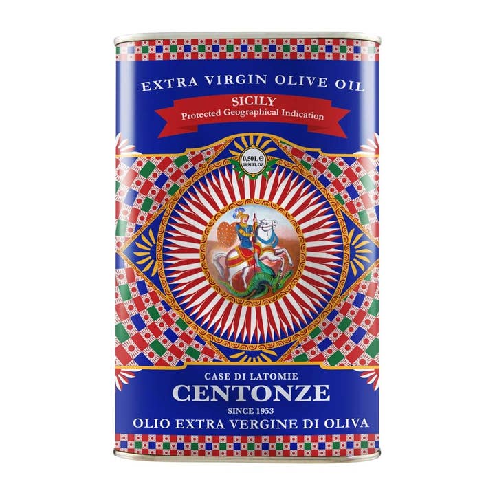 Ciao Imports - Wholesale Olive Oil - Centonze, 'Case di Latomie' I.G.P. Extra Virgin Olive Oil, Iconic Tin (500ml/16.9 fl oz)1