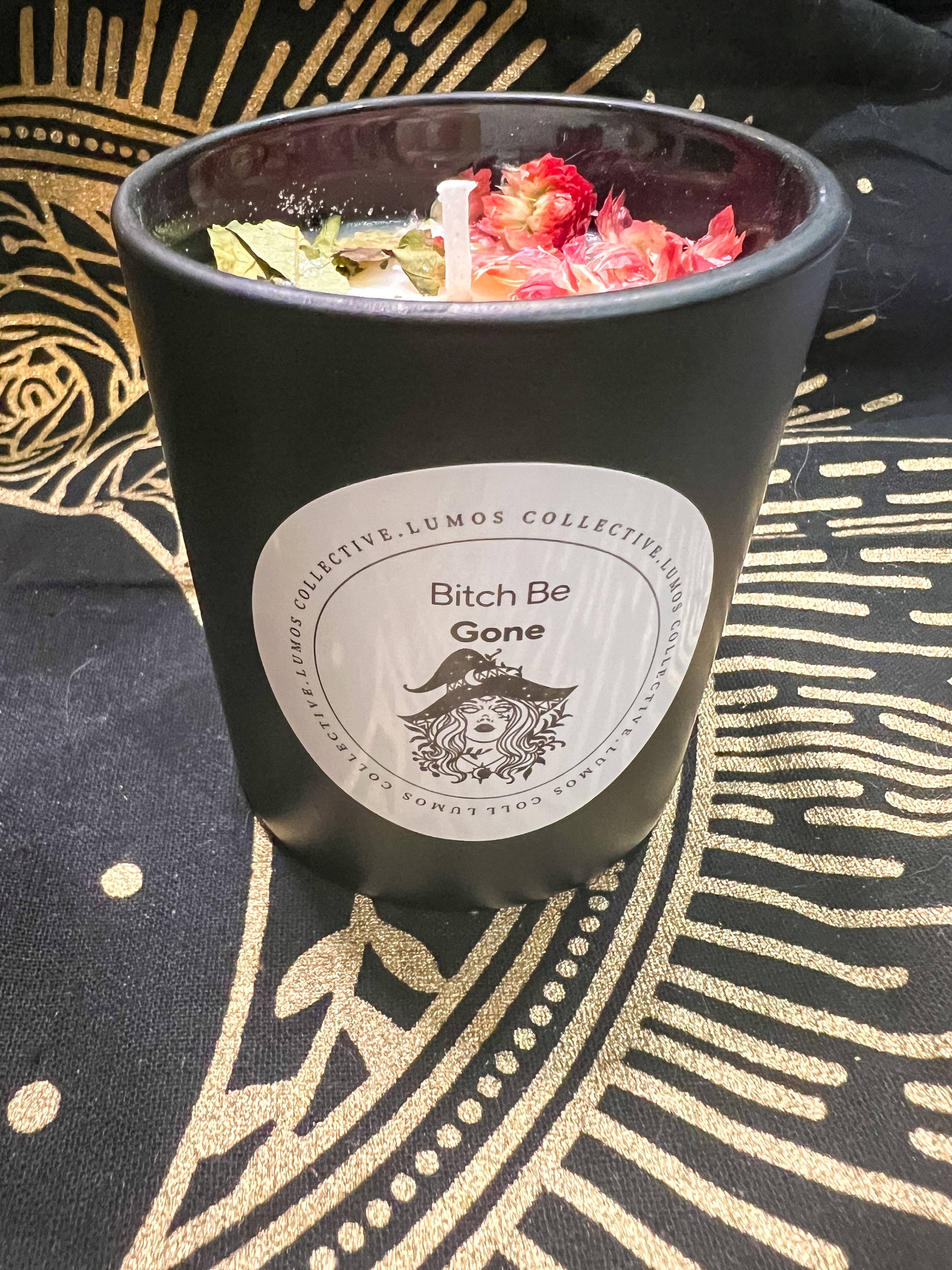 Lumos Collective – wholesale Jar/filled candle – Bitch Be Gone - Cashmere Musk Scented Candle1