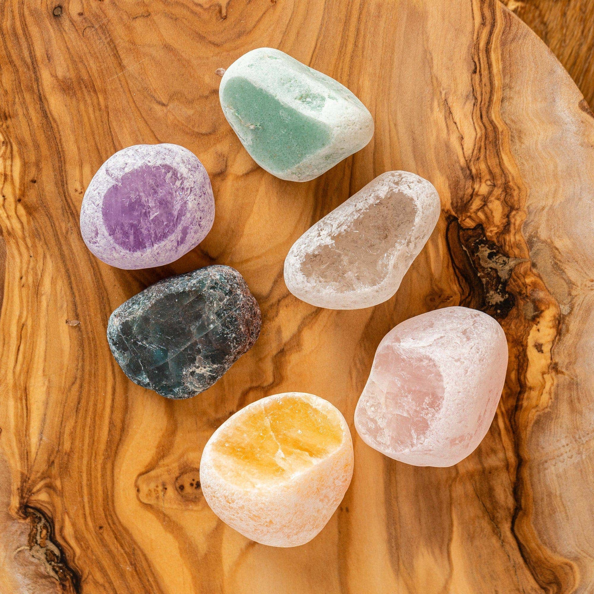 Rock Paradise - Wholesale Spiritual Stone/Crystal - Seer Stone Set Crystal Gazing Scrying - Set of 611