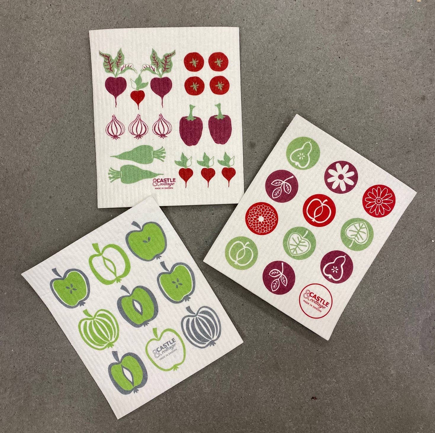 Born in Sweden AB - Wholesale Dishcloth - Dish cloth Veggies2