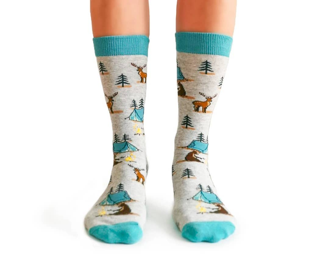 Uptown Sox - Wholesale Socks - Women's - Camping Queen Socks - S/M (Women)1