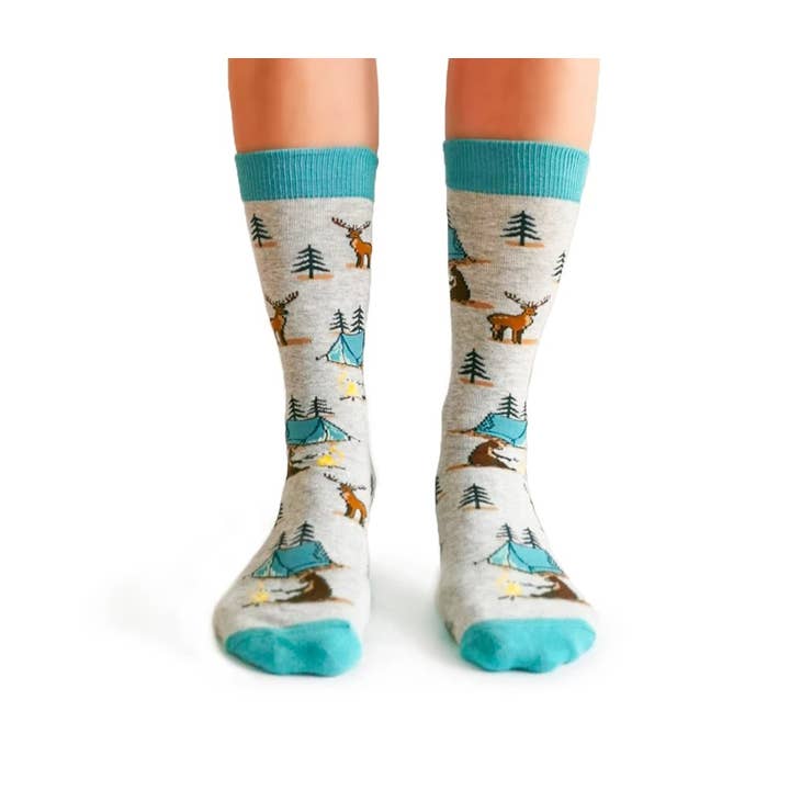 Uptown Sox - Wholesale Socks - Women's - Camping Queen Socks - S/M (Women)1