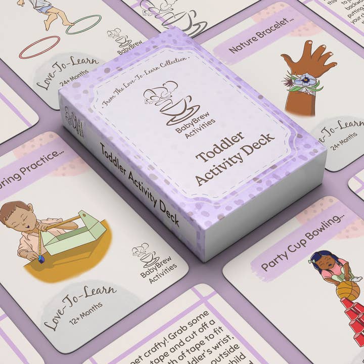 Aktivitetskort för småbarnsutveckling, 1-3 år för wholesale av BabyBrew Activities