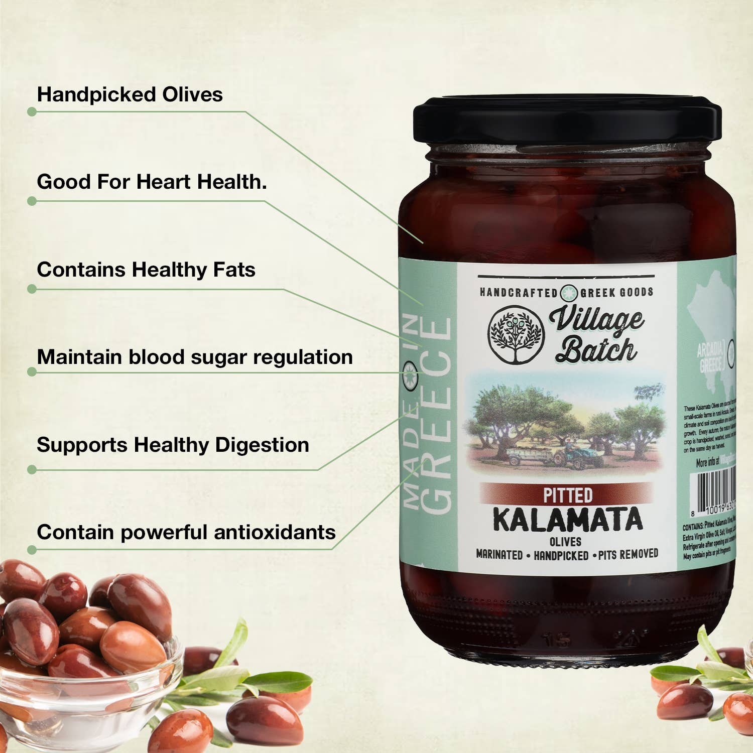 Village Batch - Vente Olives - Olives Kalamata dénoyautées 3