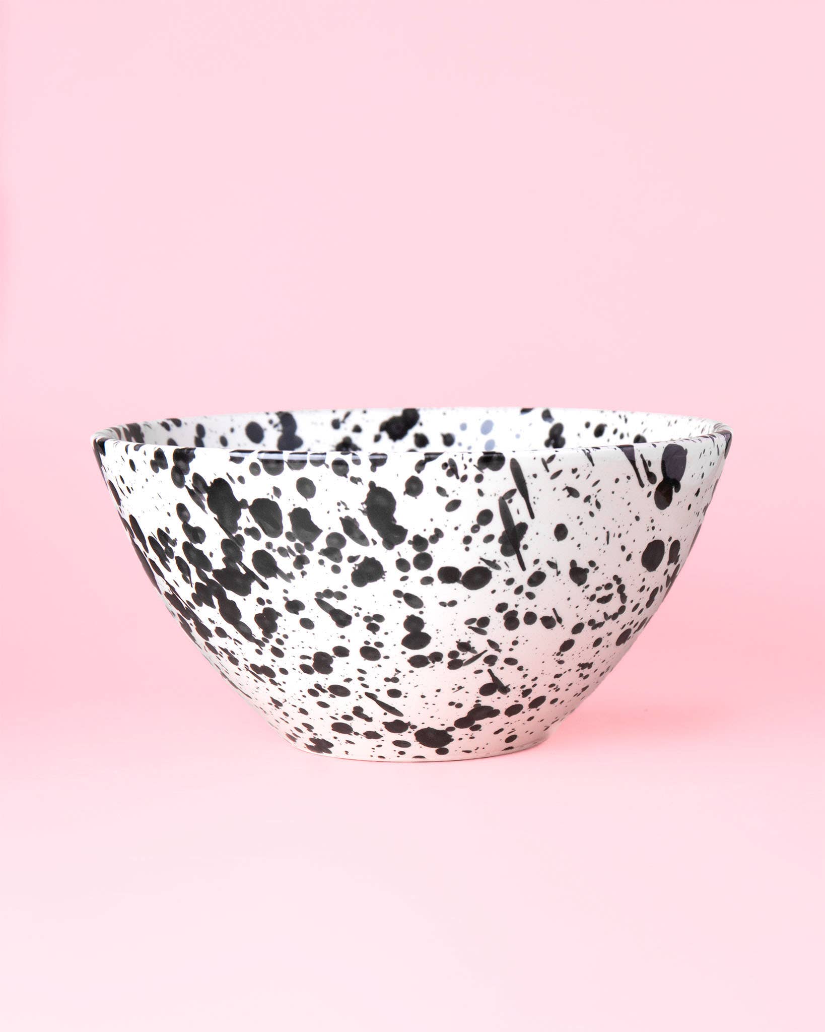 Alfar Tierra Cocida – Engroshandel Serveringsskål – Stor Moderne Keramik Salatskål /Hvid og sort GALAXY3