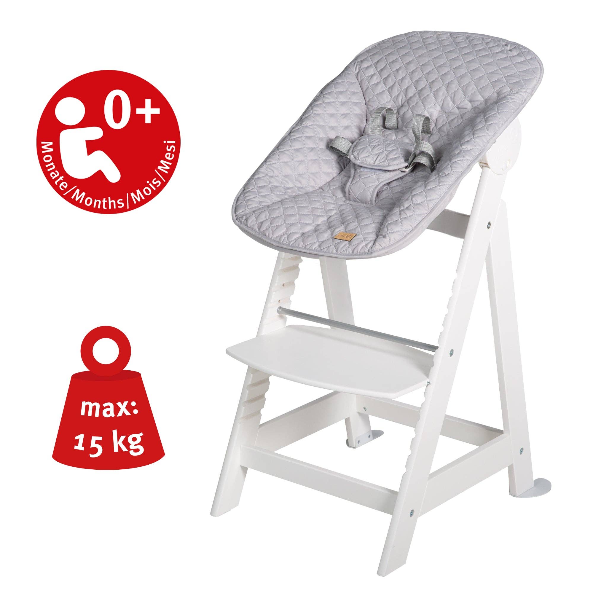 roba kids - Wholesale Highchair - Baby - ROBA 'Born Up' stair high chair, set 2in1, 'Roba Style Grey'5