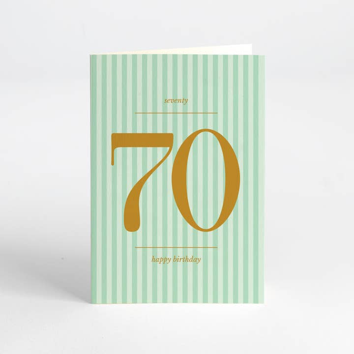 Card - 70th Birthday for wholesale by Zetta Florence