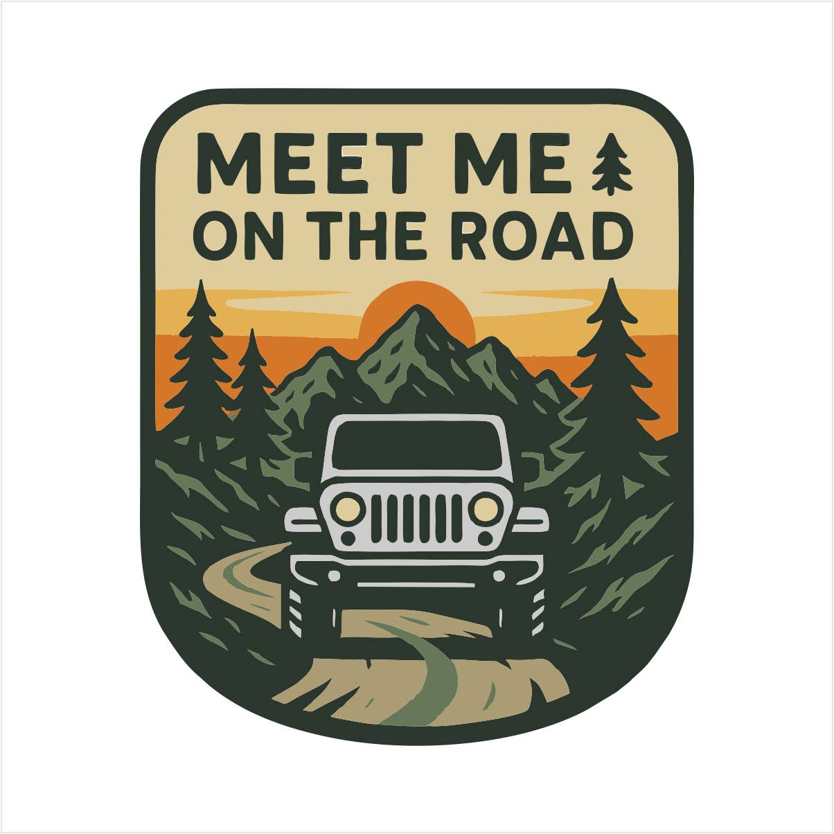 Spiritual Whiskey - Wholesale Sticker - Meet Me On The Road Sticker