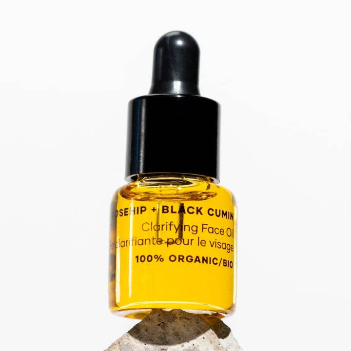 Mini Rosehip + Black Cumin Clarifying Face Oil for wholesale by Om Organics Skincare