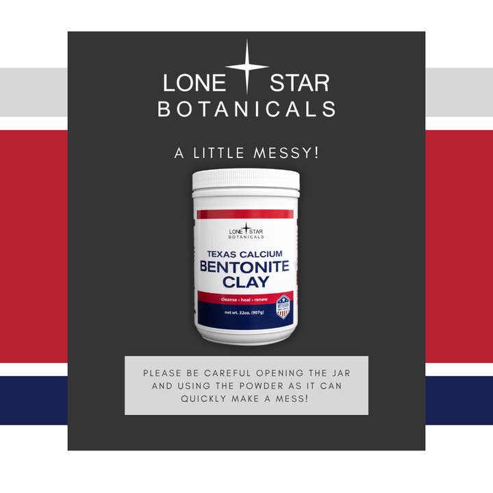 Lone Star Botanicals - Wholesale Protein/superfood powder - TEXAS Bentonite Clay Powder - 2lb Jar5