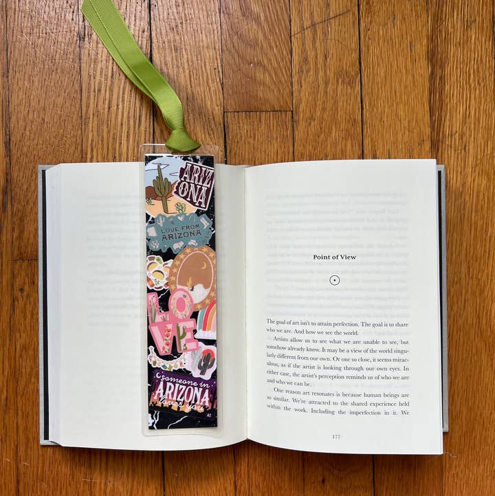 Creative Kind - Wholesale Bookmark - Arizona Notebook Bookmark – Laminated 2" x 8" Green Ribbon1