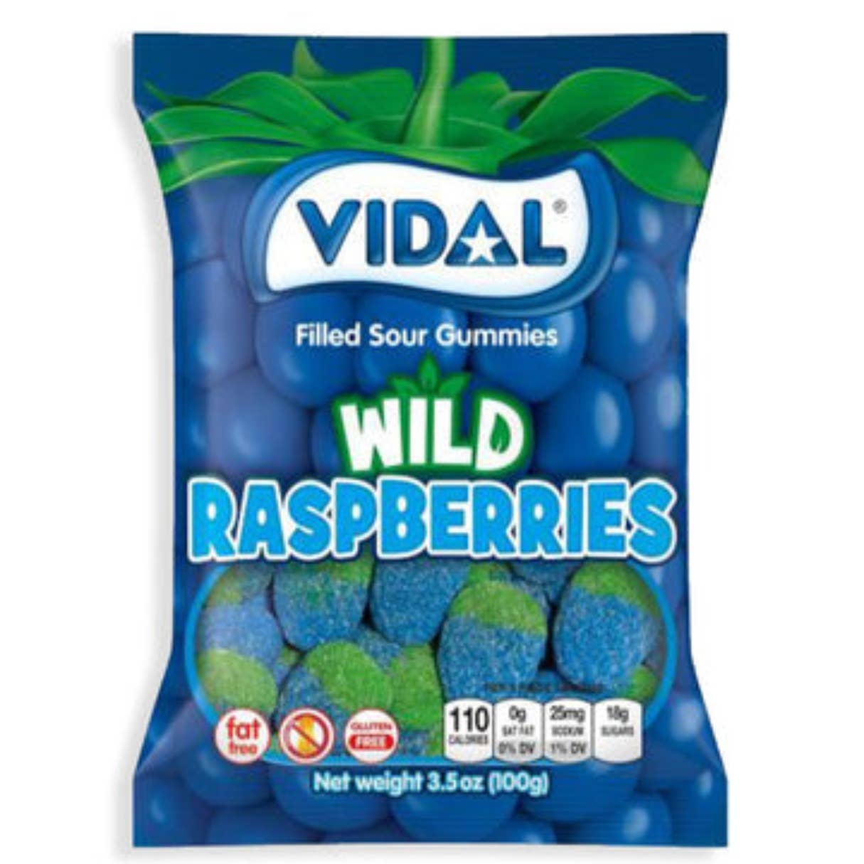 I Got Your Candy - Wholesale Gummy - Vidal Gummi Sour Wild Raspberries 3.5oz - 14ct0