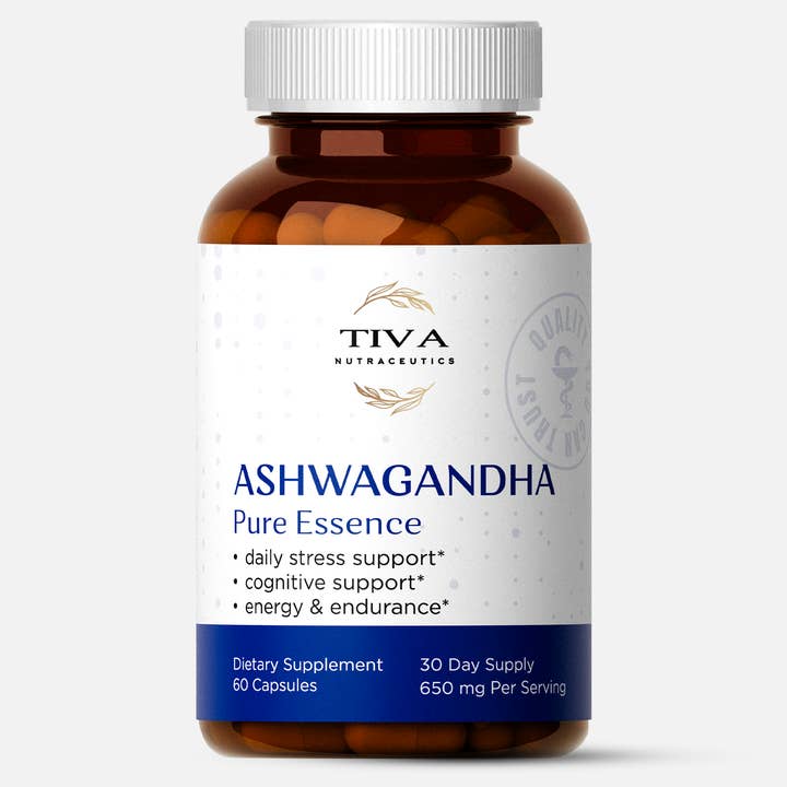Essence Pure d'Ashwagandha - Capsules Végétaliennes Anti-Stress - 60 Comprimés pour la vente par TIVAGENICS®