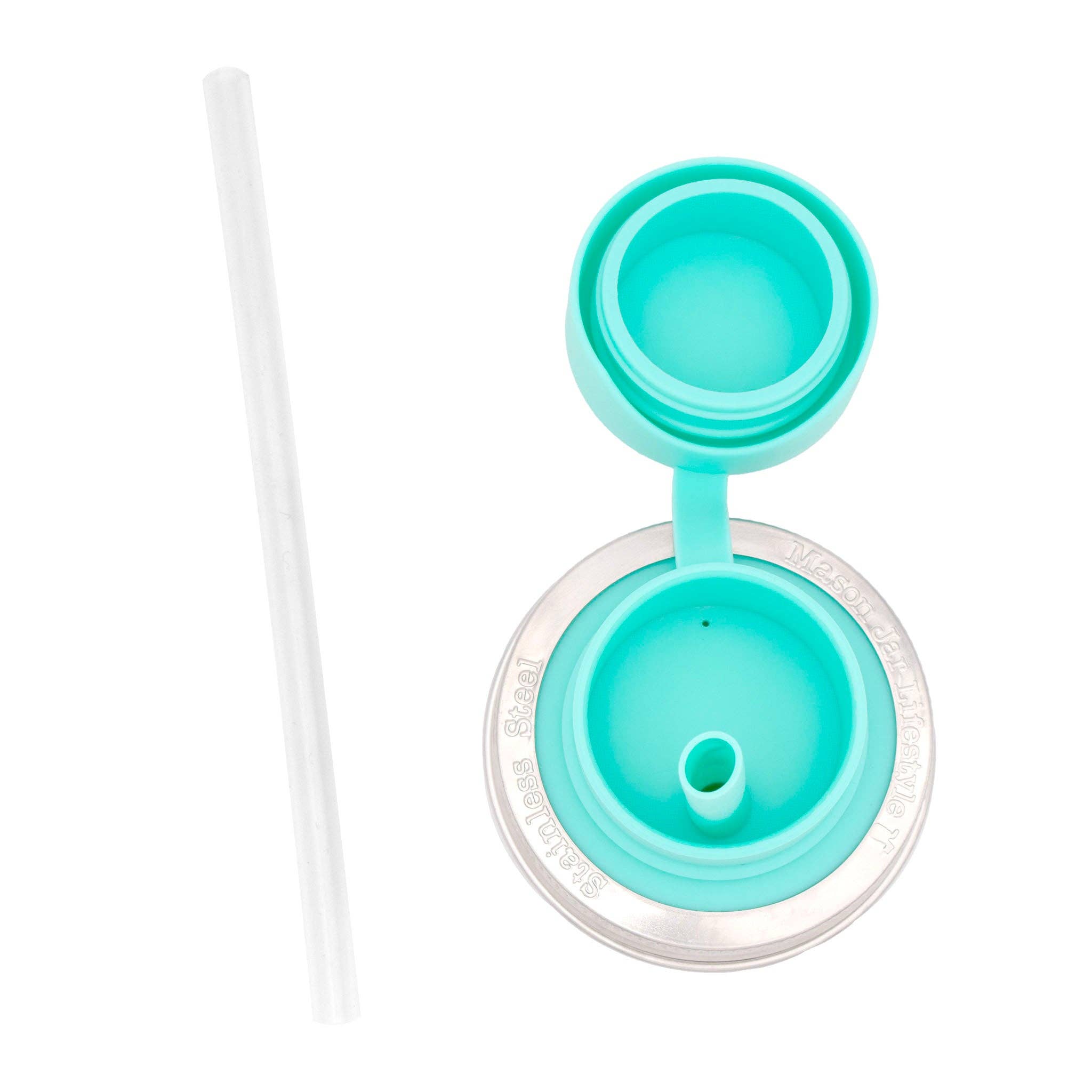 Mason Jar Lifestyle - Wholesale Drink Lids - Pop-Up Sippy Straw Leak Resistant Lids for Regular Mouth Mason Jars8