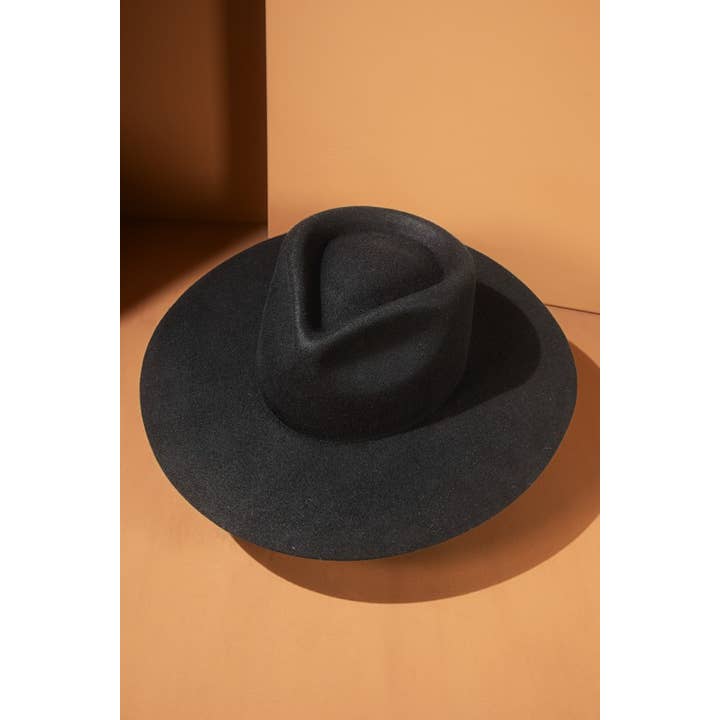 Urbanista - Vendita all'ingrosso Fedora - Donna - Cappello Panama a tesa rigida in lana australiana 100% con corona a goccia larga18
