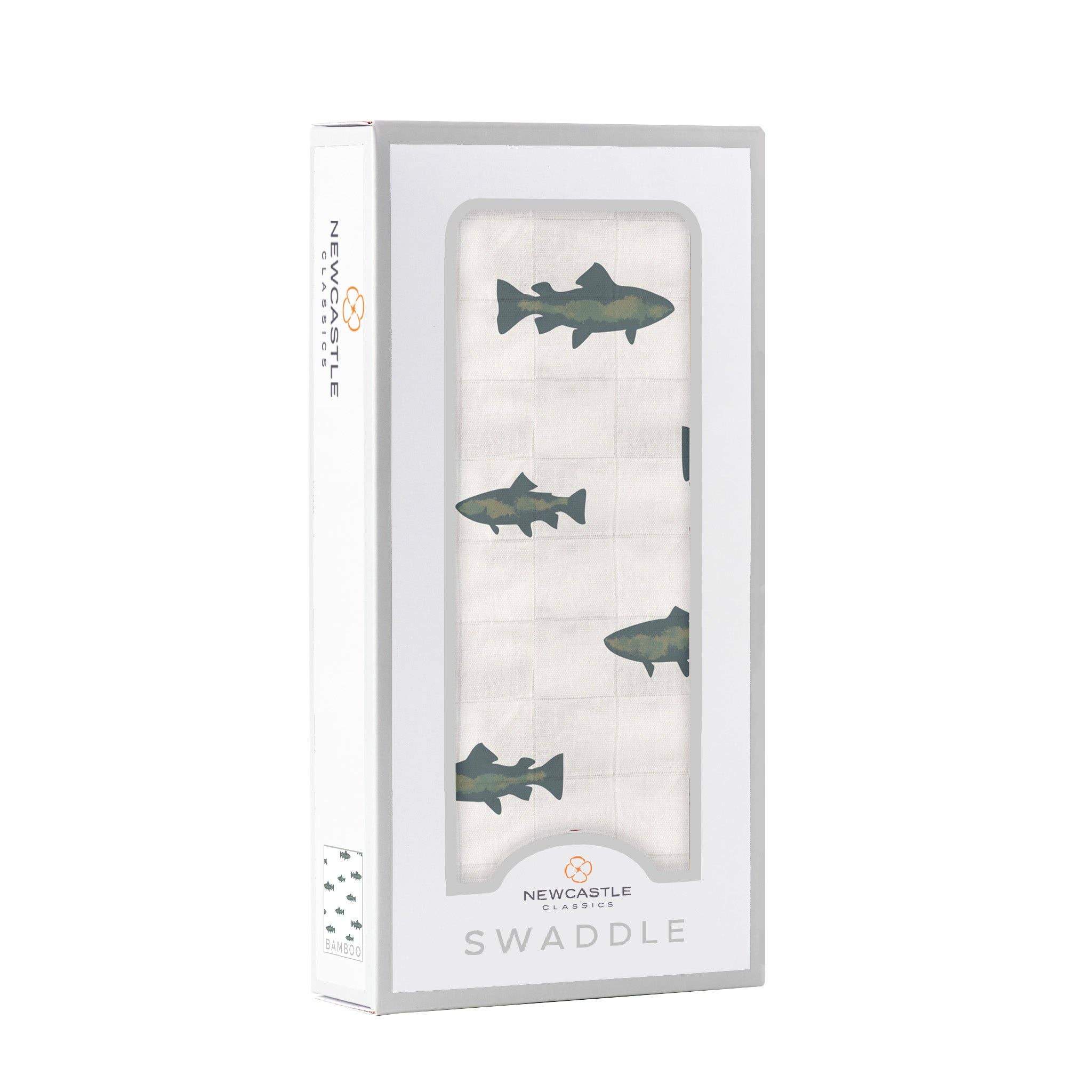 Newcastle Classics - Wholesale Swaddle - Baby - Gone Fishing Swaddle3