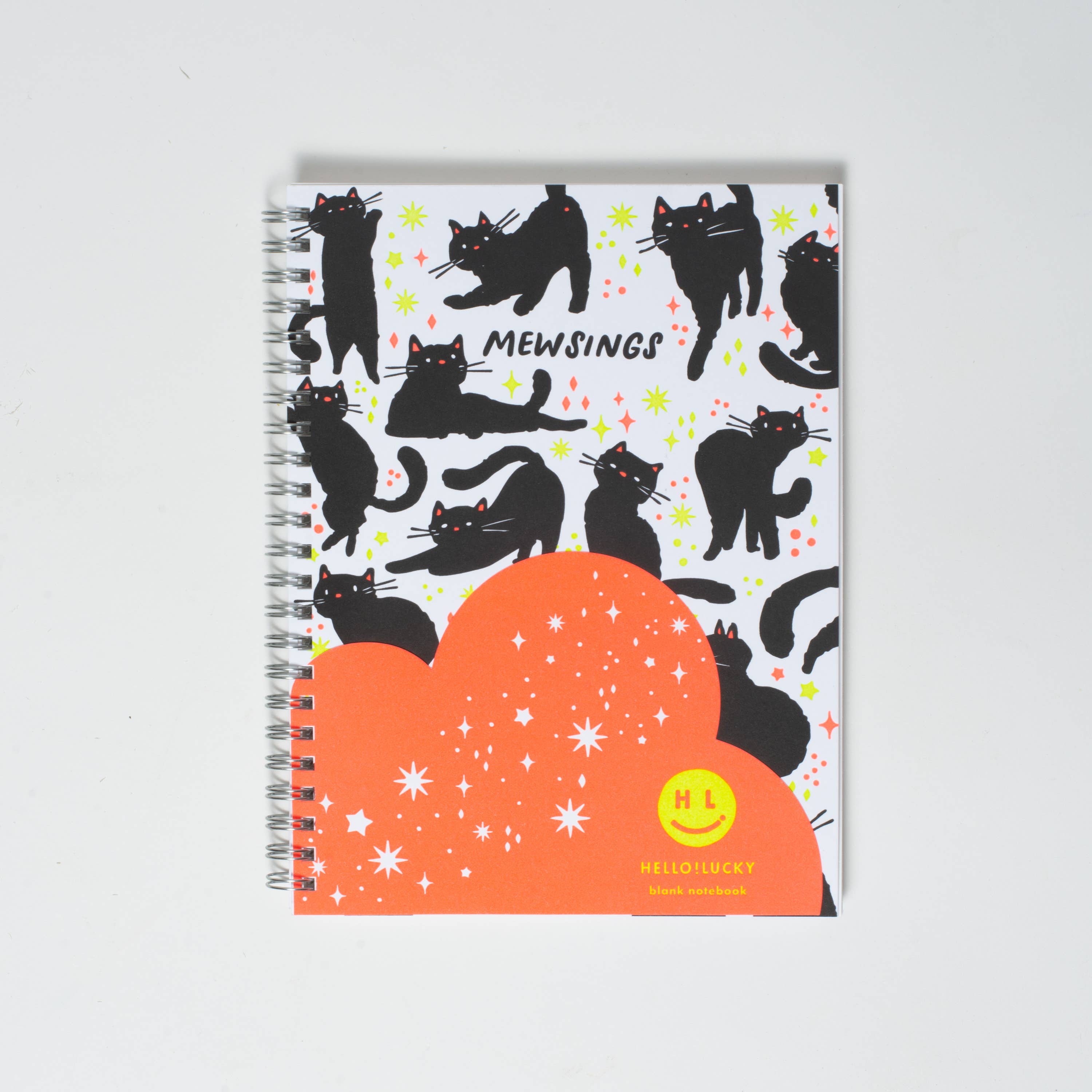 Egg Press Manufacturing - Wholesale Notebook - Mewsings Cat Blank Letterpress Notebook by Hello!Lucky3