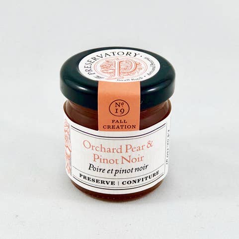 The Preservatory - Wholesale Preserves - Orchard Pear & Pinot Noir - 40g Mini