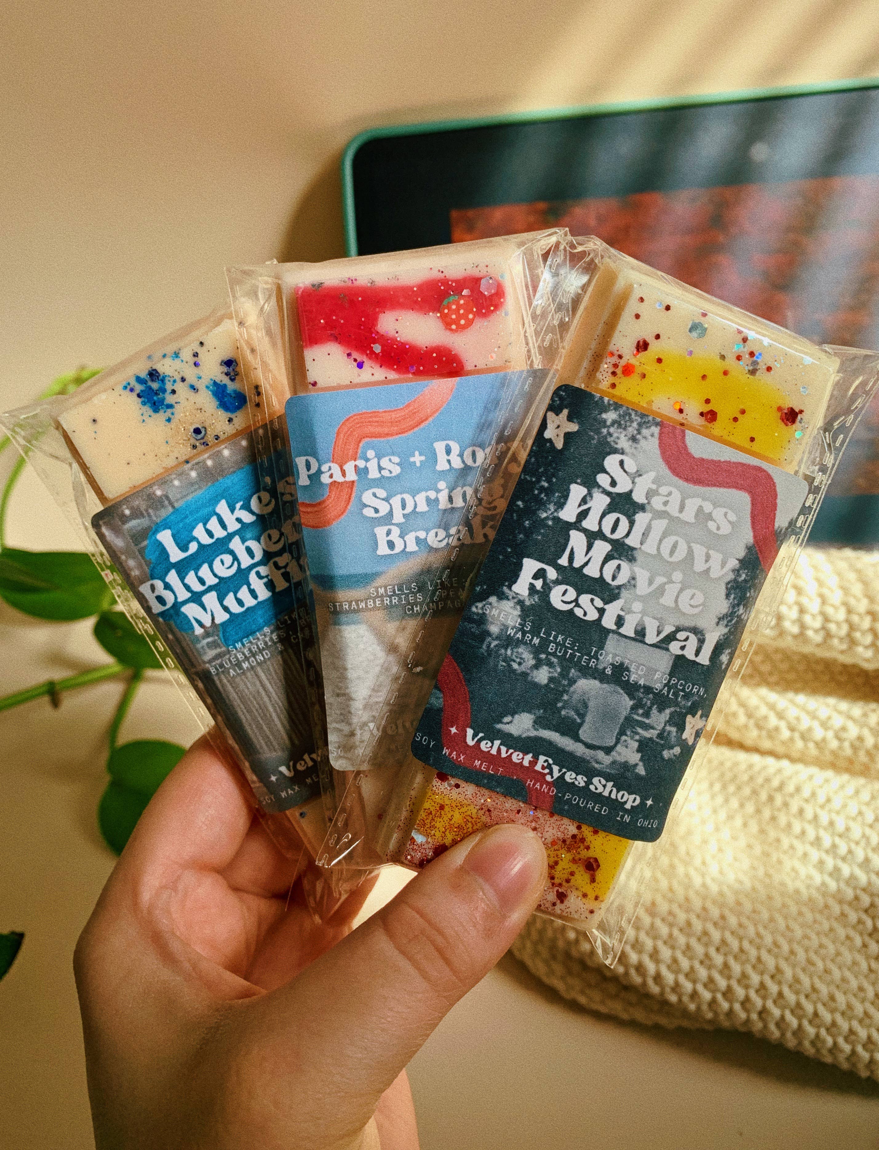 Velvet Eyes Shop - Wholesale Wax Melt - Gilmore Girls Summer Wax Melts1