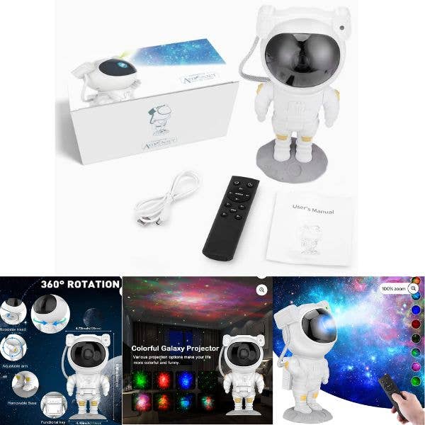 The Star Projector B2 - Oversize 10" Astronaut - for wholesale by St. Louis Wholesale LLC