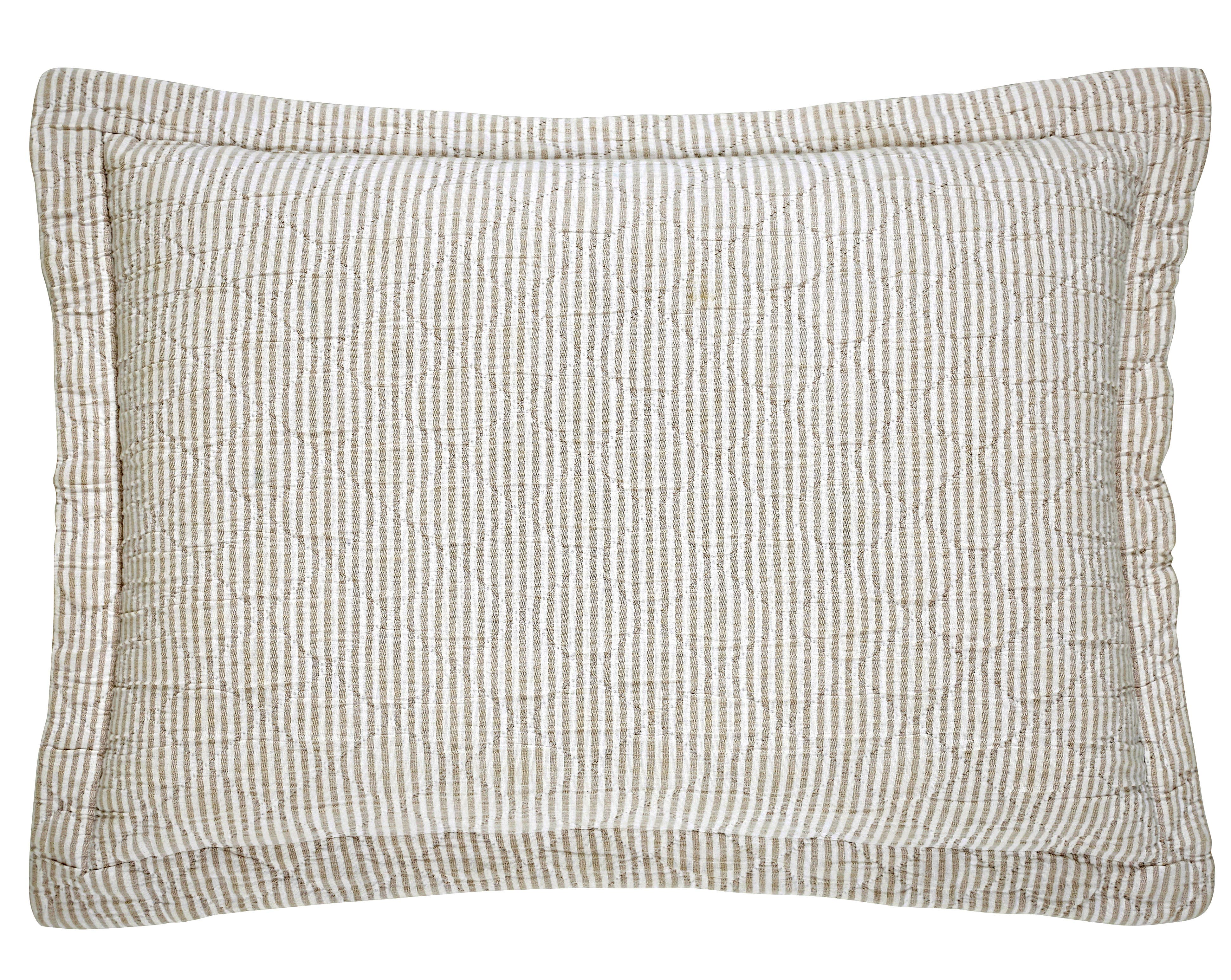 India's Heritage - Wholesale Quilt - Colmar Quilt and Shams, Natural5