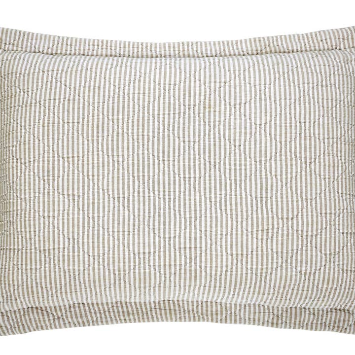 India's Heritage - Wholesale Quilt - Colmar Quilt and Shams, Natural5