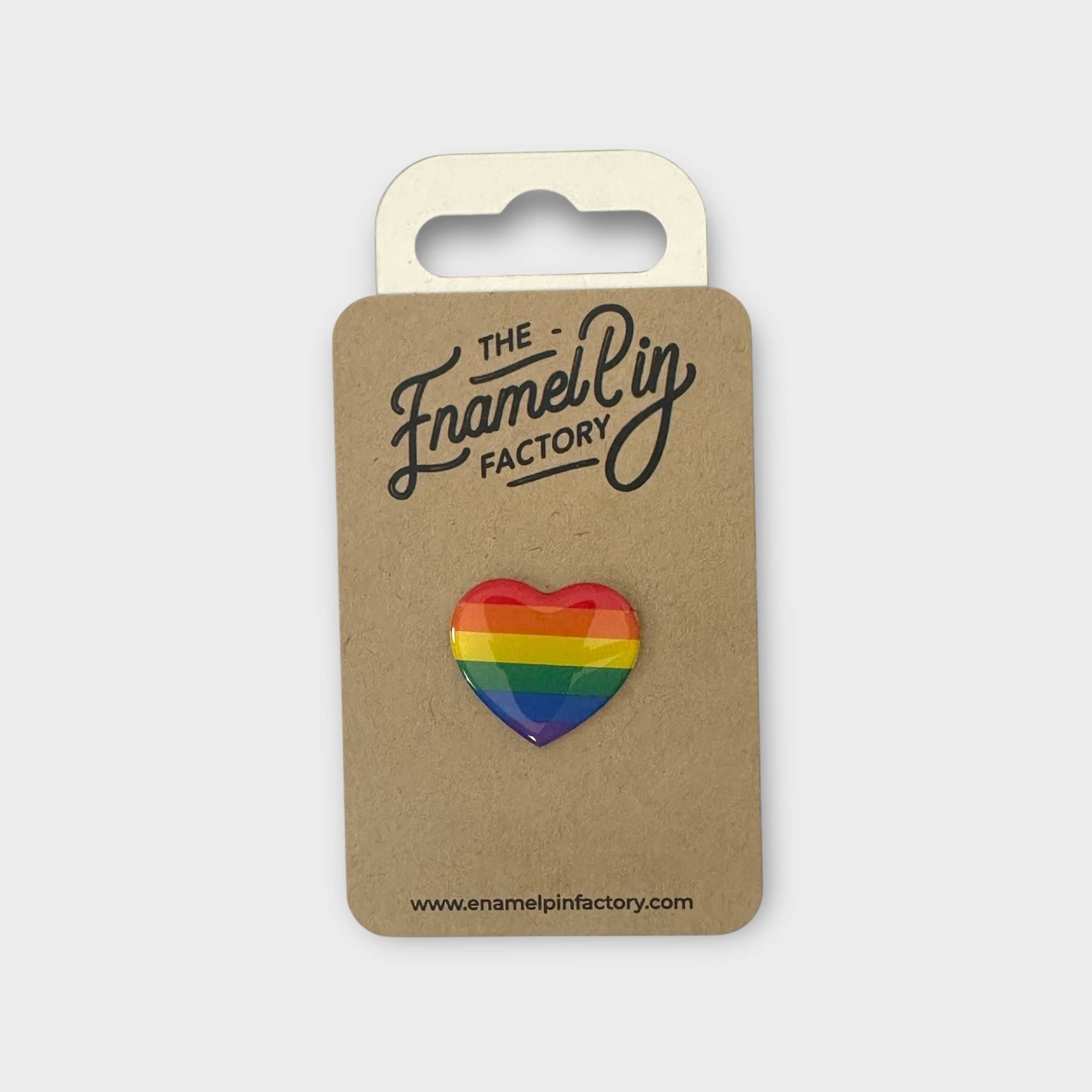 The Enamel Pin Factory – wholesale Lapel pin/button – Rainbow Heart - Eco Enamel Pin Badge1