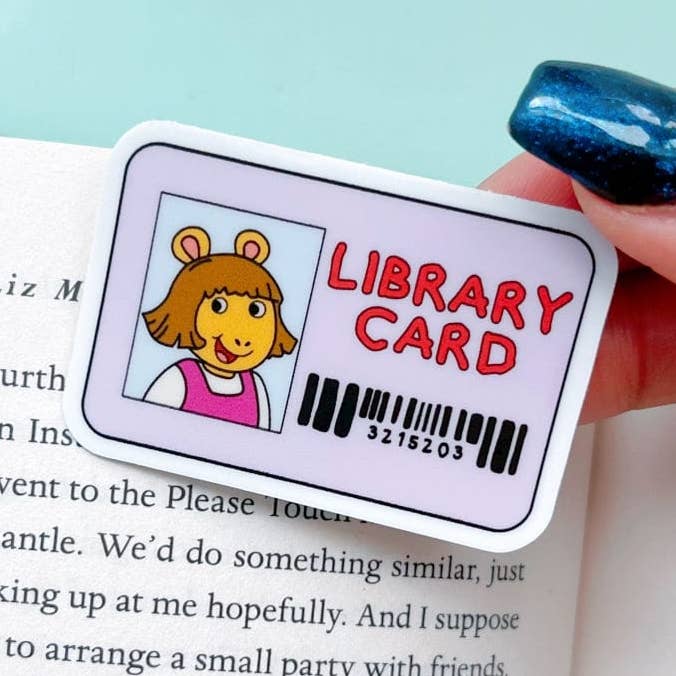 Mini Little Sister Library Card Sticker for wholesale by My Secret Copy