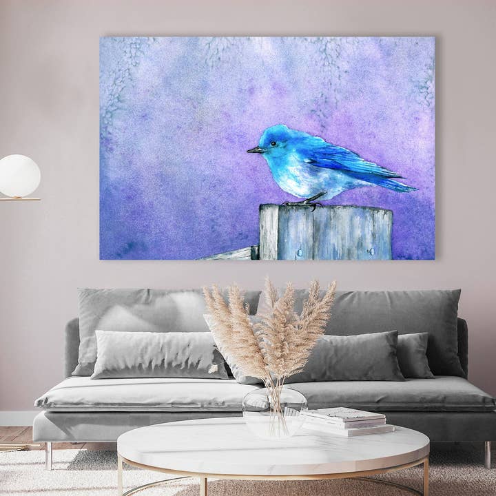 Bluebird Bliss - Art Print for wholesale by Brazen Design Studio