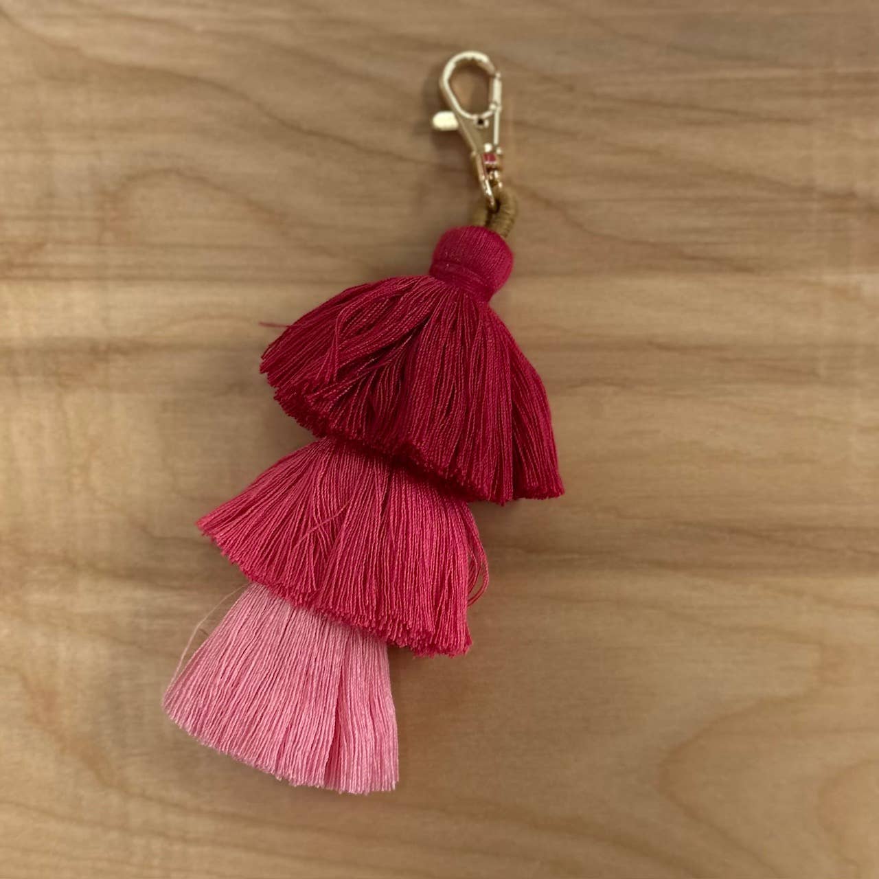 Palmy Pineapple - Wholesale Keychain - Women's - 3 Tiered Large Ombre Tassel with Clasp12