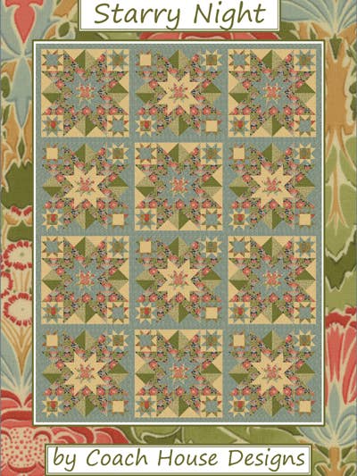 Starry Night Quilt Mønster for engroshandel hos Coach House Designs