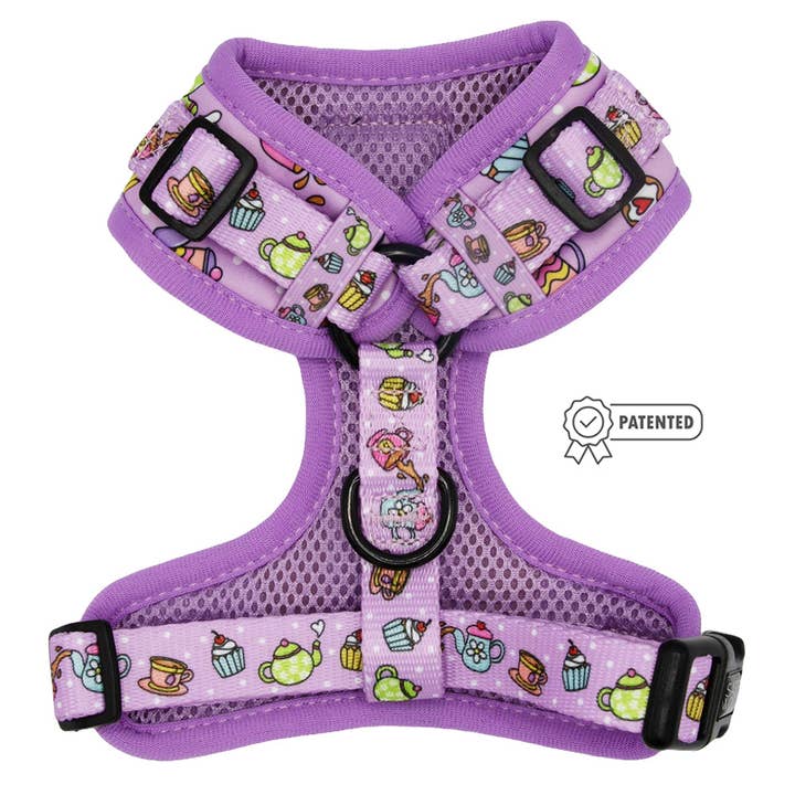 SASSY WOOF - Wholesale Pet Harness - Dog - Dog Adjustable Harness - Tea Pawty (Spring)