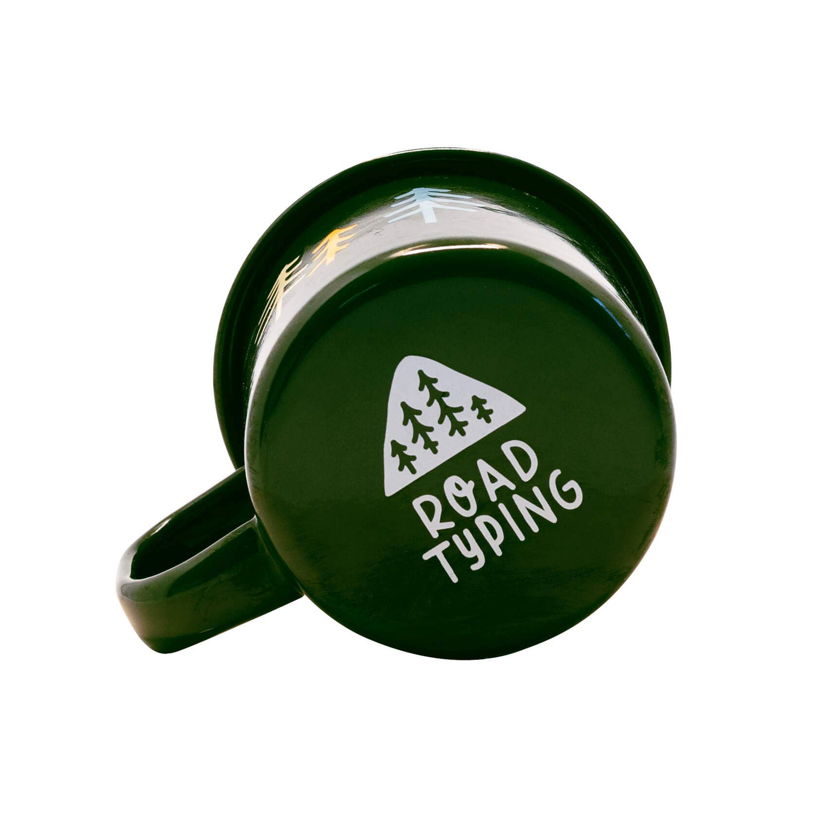 Roadtyping – Caneca por atacado – Caneca pequena de esmalte com estampa de floresta1