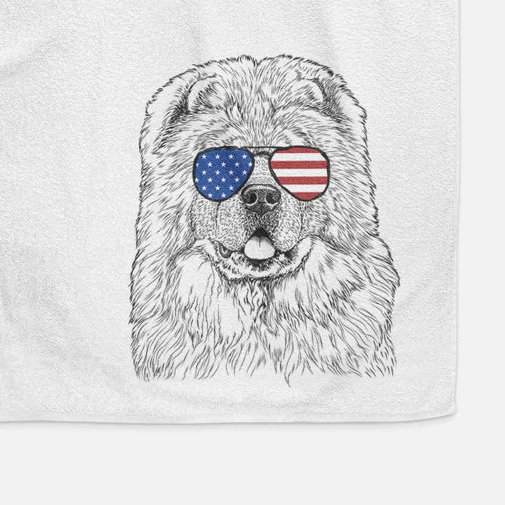 Inkopious - Wholesale Hand Towel - Baloo the Chow Chow Hand Towel6