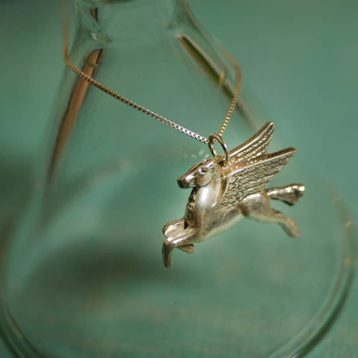 Colar Mobil Winged Horse em Prata de Lei por atacado de Hi Octane | SilverBotanica
