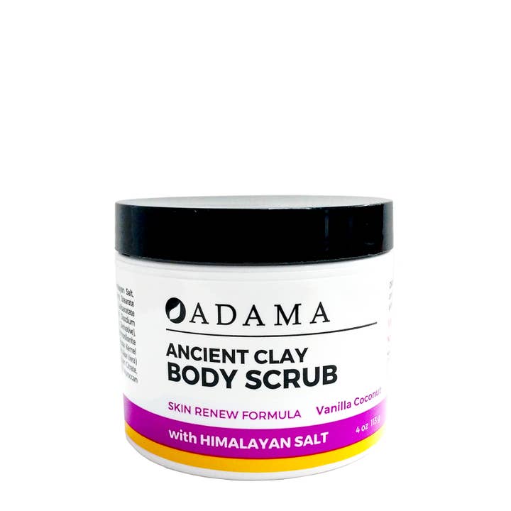 Adama Body Scrub Vanilla Coconut - 4oz for wholesale by Zion Health