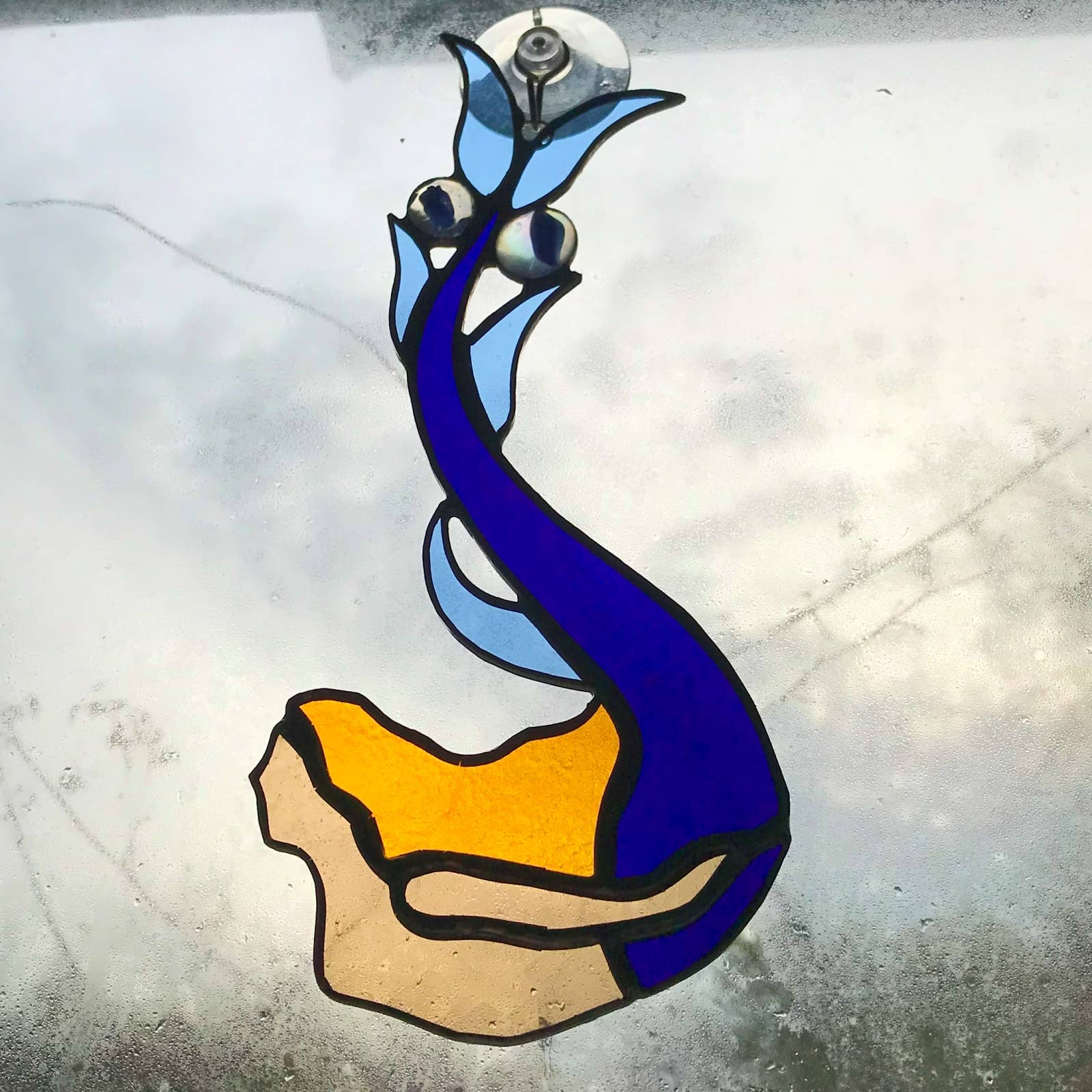 REMOVED BRAND - Wholesale Suncatcher - Mermaid stained glass hanging suncatcher1