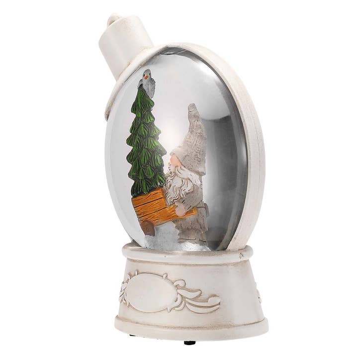 PolarX Ornaments – wholesale Ornament – Gnome in Christmas Ball Shaped Snow Globe Ornament