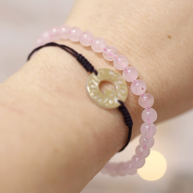 Ethike.eu - Wholesale Beaded Bracelet - Cuarzo Rosa Natural - Pulsera de Piedra Premium de 6 mm1